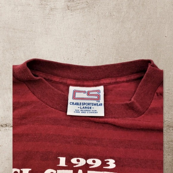 1993 Virginia High School League Volleyball Championship Burgundy Large Shirt - Picture 5 of 7